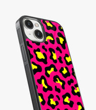 Load image into Gallery viewer, Bright Pink Leopard Print Glass Case