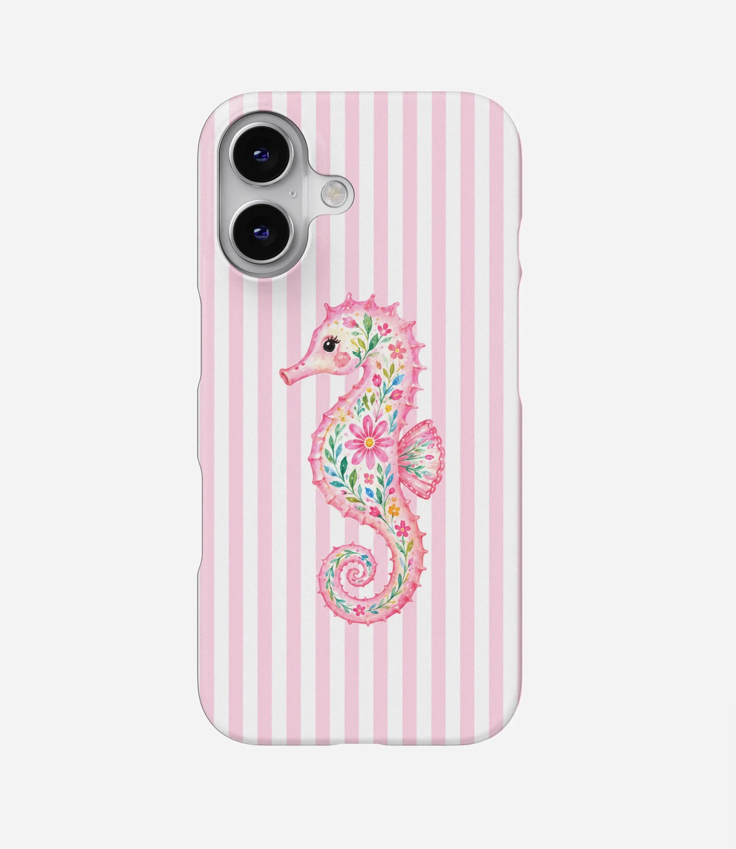 Floral Seahorse Hard Case