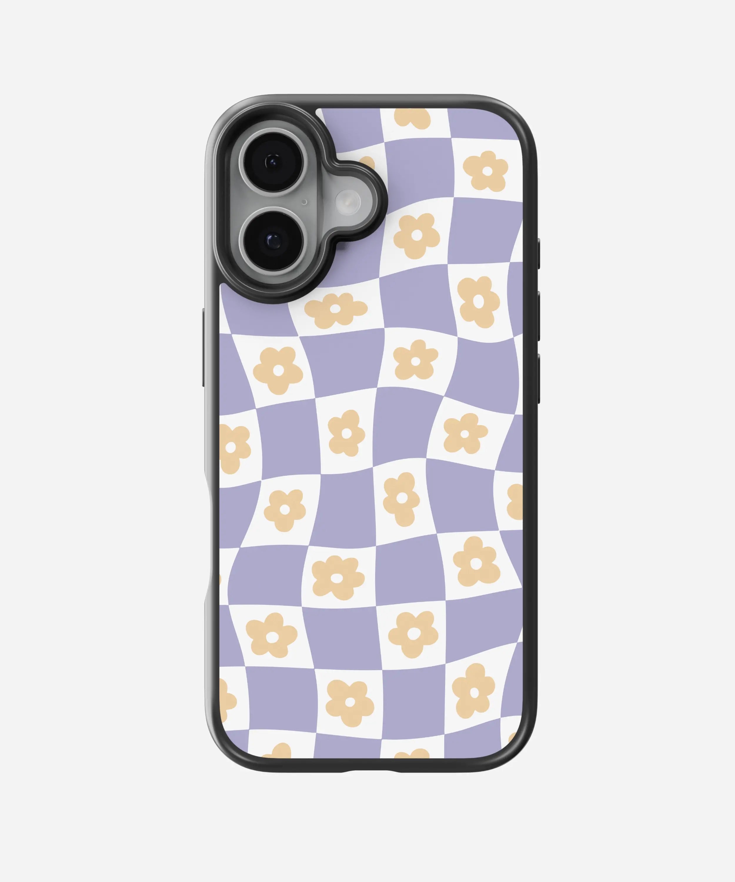 Floral Blue Daisy Hybrid Phone Case