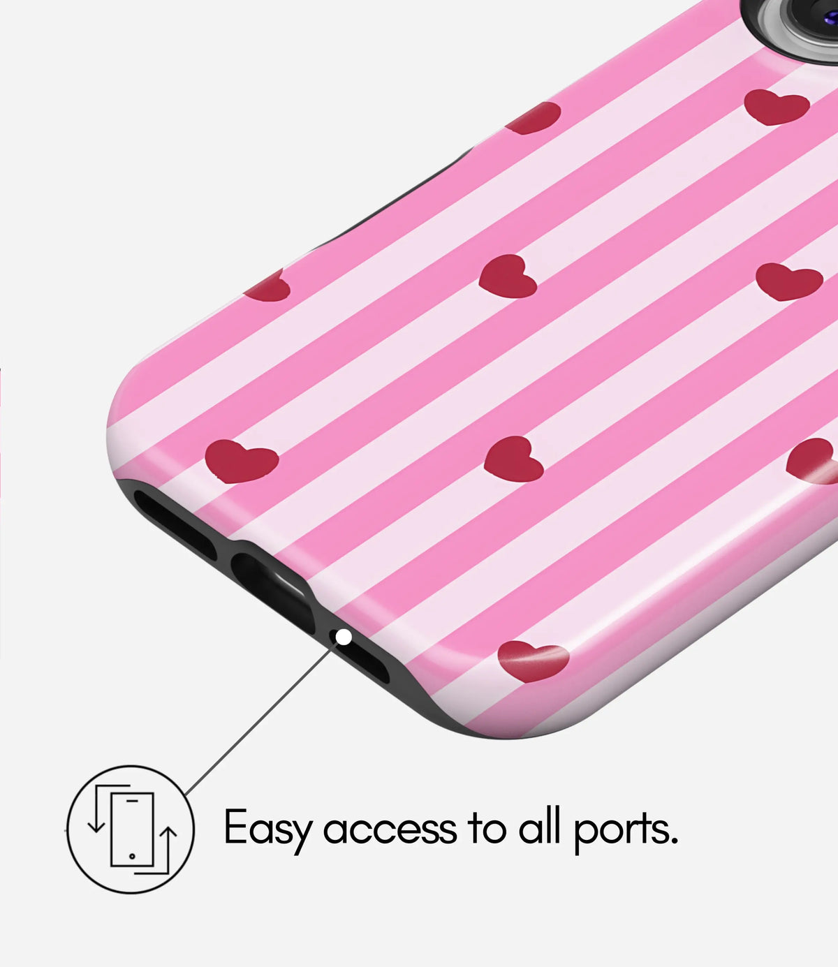 Cupid Stripe Glossy Armoured Case