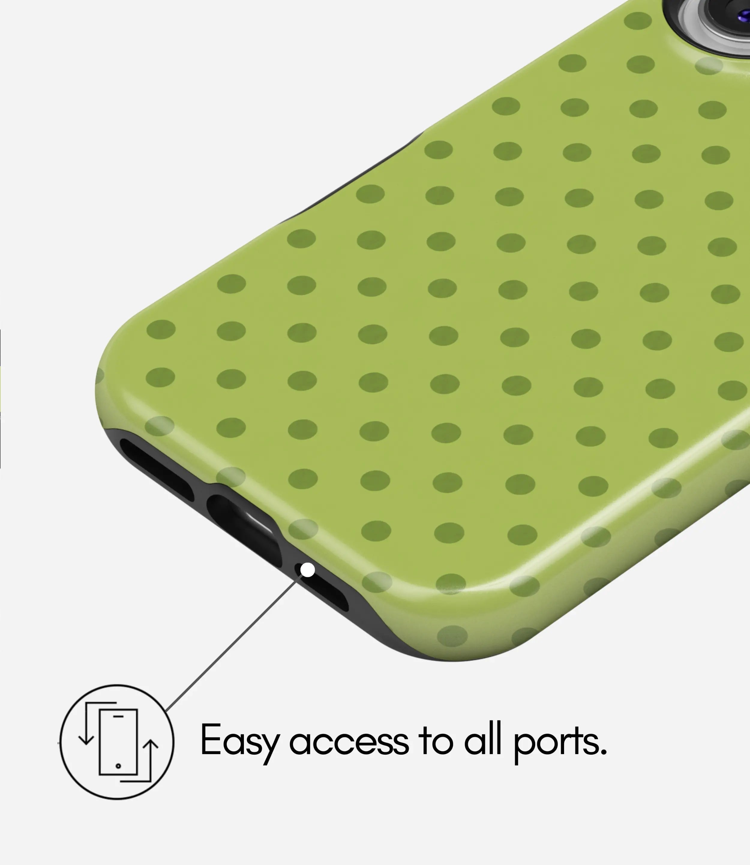 Color Pop Polka Glossy Armoured Case