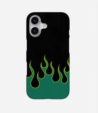 Load image into Gallery viewer, Y2K Green Flames Phone Case
