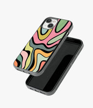 Load image into Gallery viewer, Abstract Grunge Waves Pattern Glass Case
