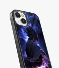 Load image into Gallery viewer, Sasuke Uchiha Glass Phone Case