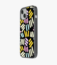 Load image into Gallery viewer, Abstract Quantum Lines Pattern Glass Case