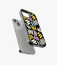 Load image into Gallery viewer, Abstract Quantum Lines Pattern Glass Case
