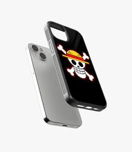 Load image into Gallery viewer, Straw Hat Pirates Logo Glass Phone Case