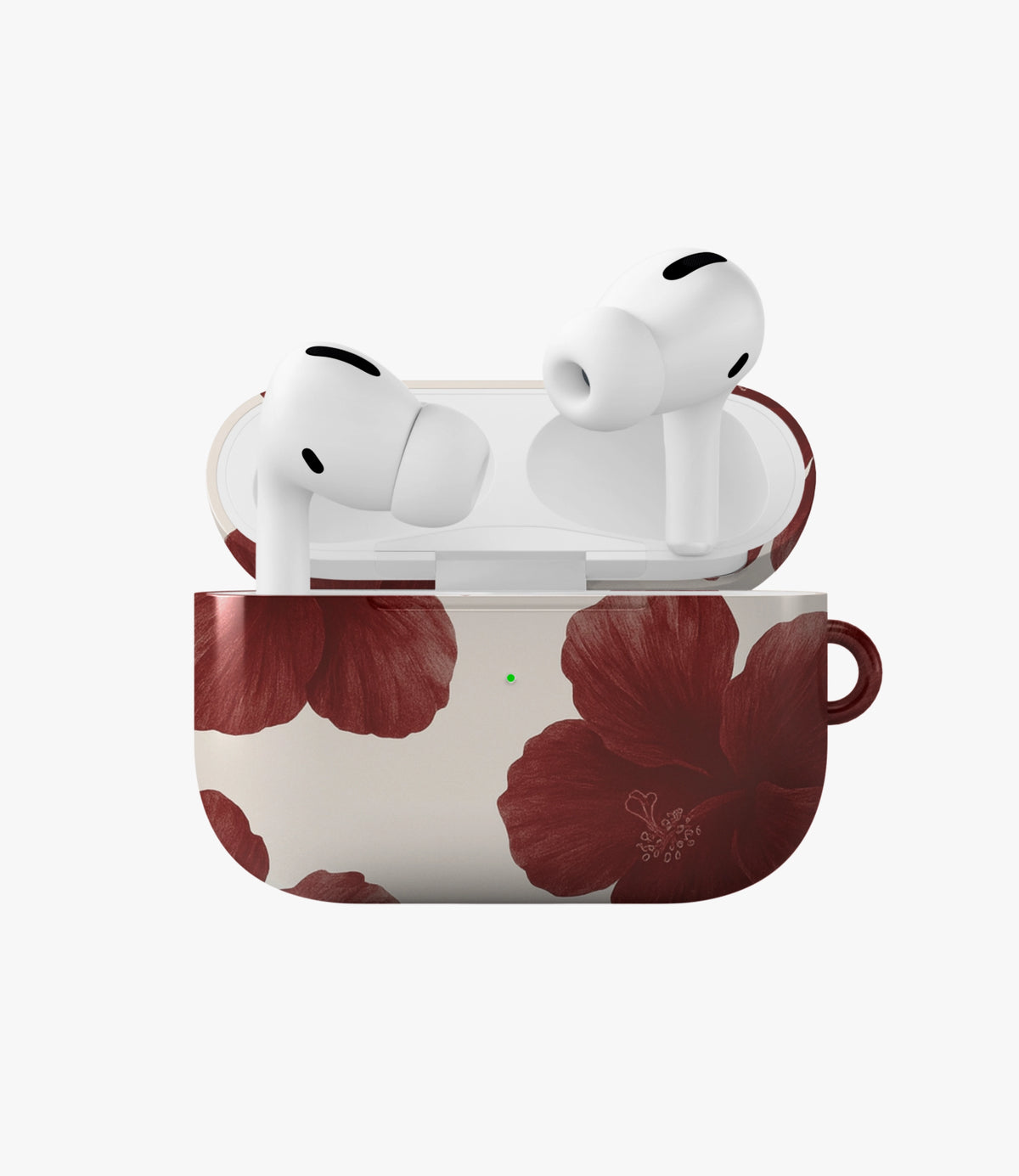 Scarlet Hibiscus Glossy Airpod Case