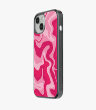 Load image into Gallery viewer, Retro Liquid Swirl Pink Glass Case