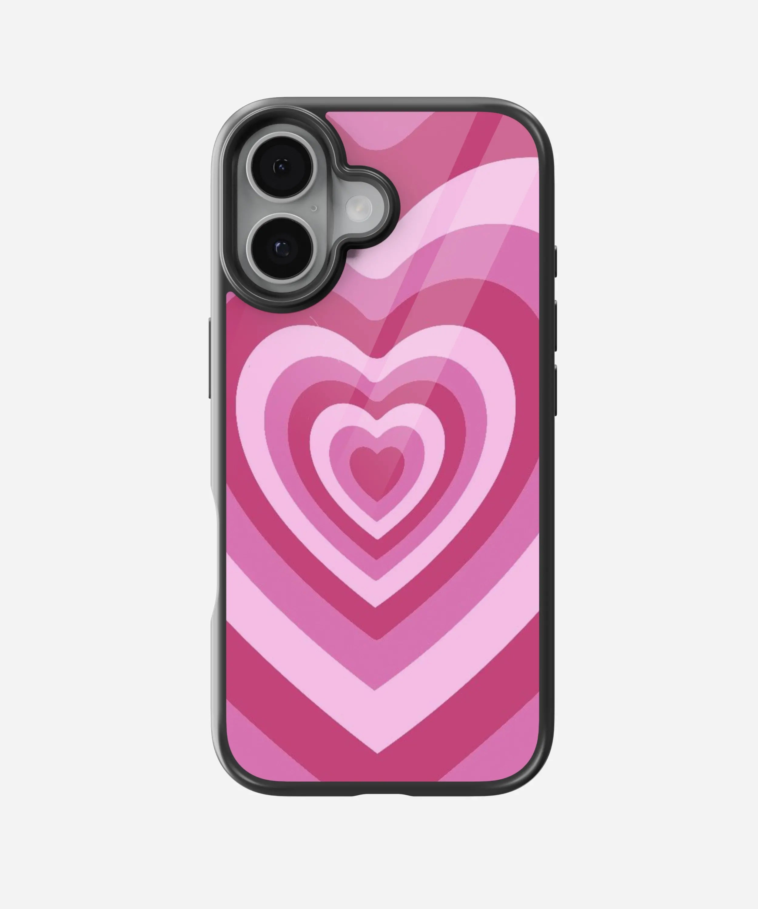 Y2K Pink & White Glass Case