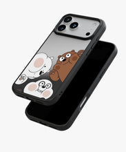 Load image into Gallery viewer, Bear Trio Luxe Mirror Phone Case