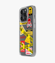 Load image into Gallery viewer, Caution Canvas Silicone Phone Case