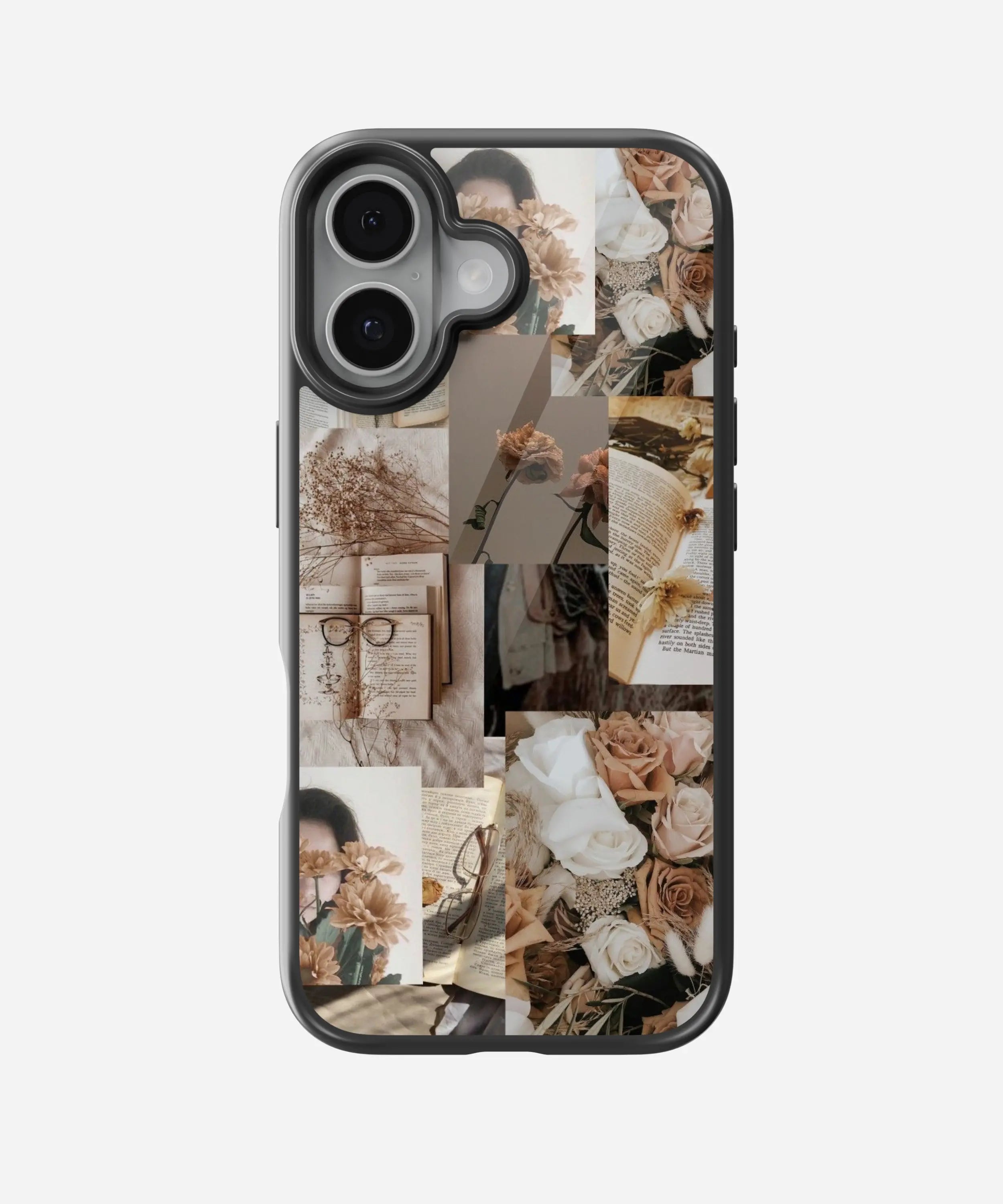 Autumnal Floral Aesthetic Glass Phone Case