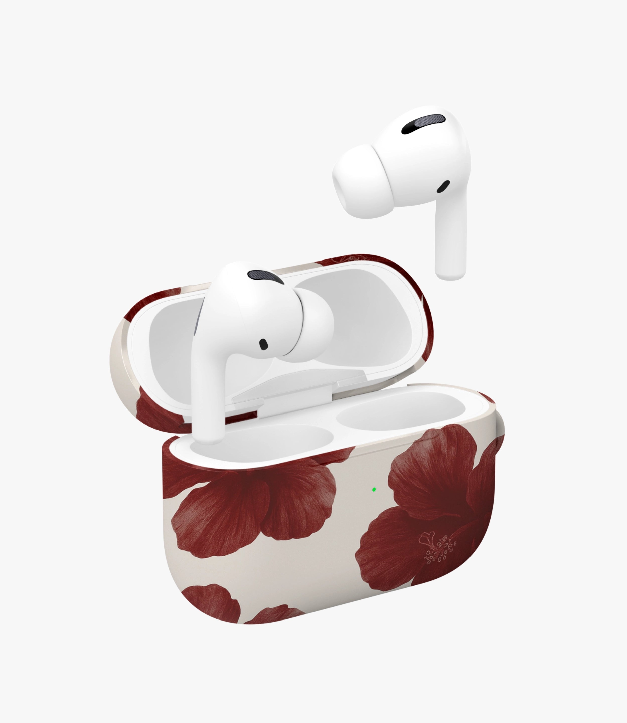 Scarlet Hibiscus Glossy Airpod Case