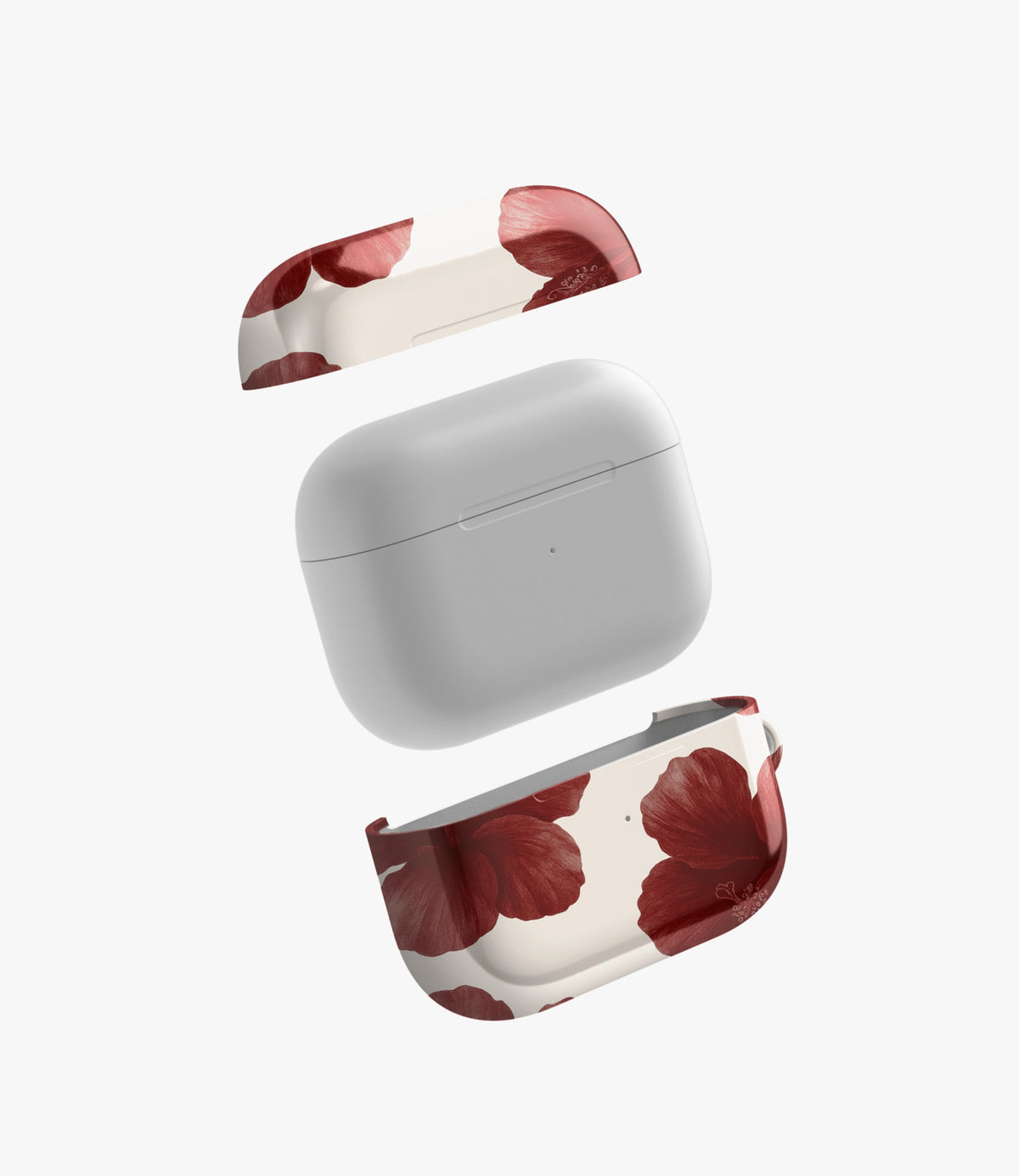 Scarlet Hibiscus Glossy Airpod Case