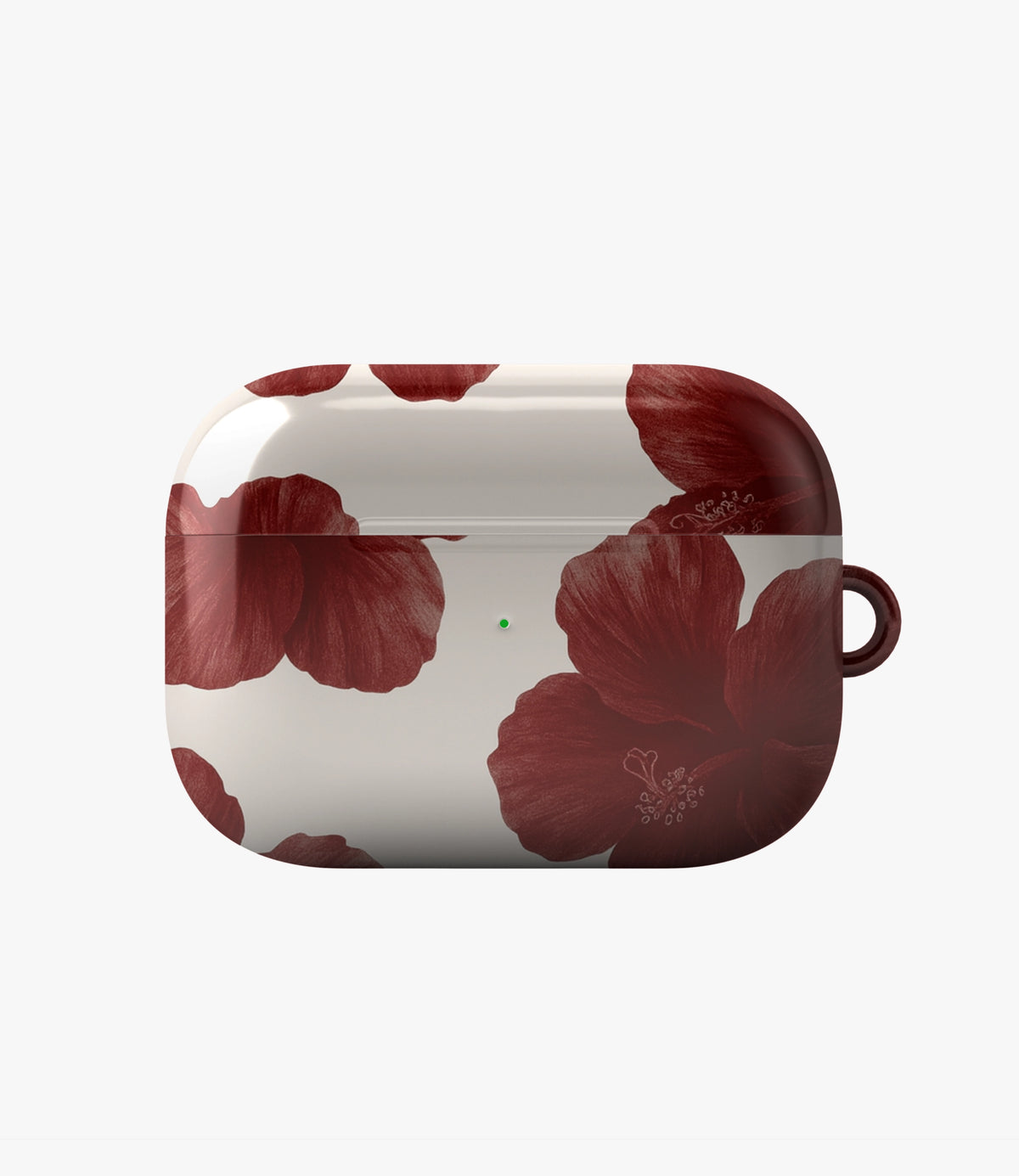 Scarlet Hibiscus Glossy Airpod Case