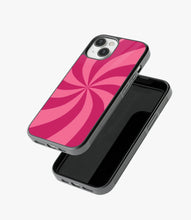 Load image into Gallery viewer, Y2K Red Swirl Glass Case