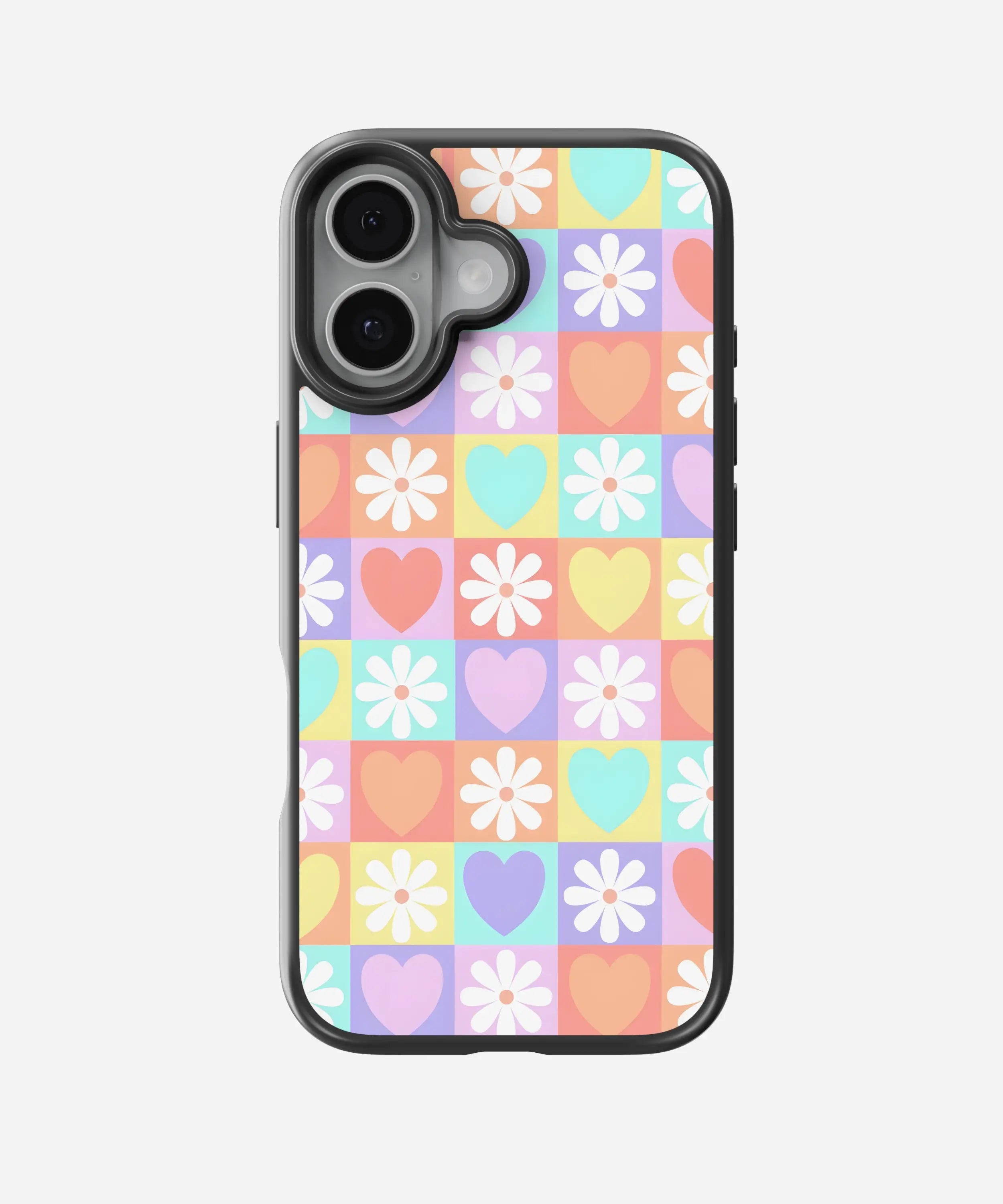 Chessboard Charm Hybrid Phone Case