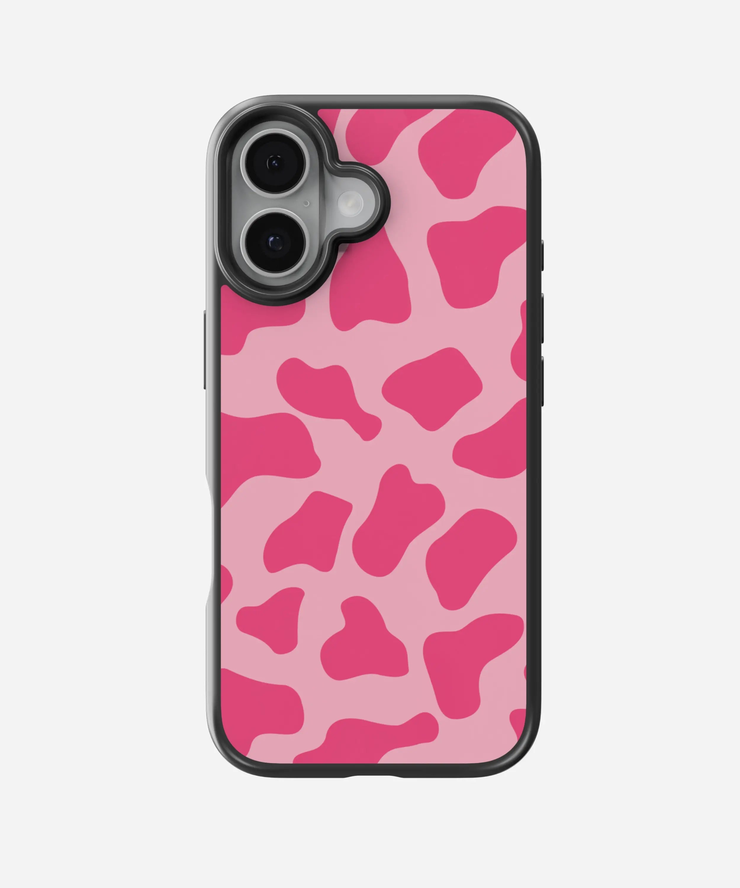 Y2K Pink Cow Print Hybrid Matte Case