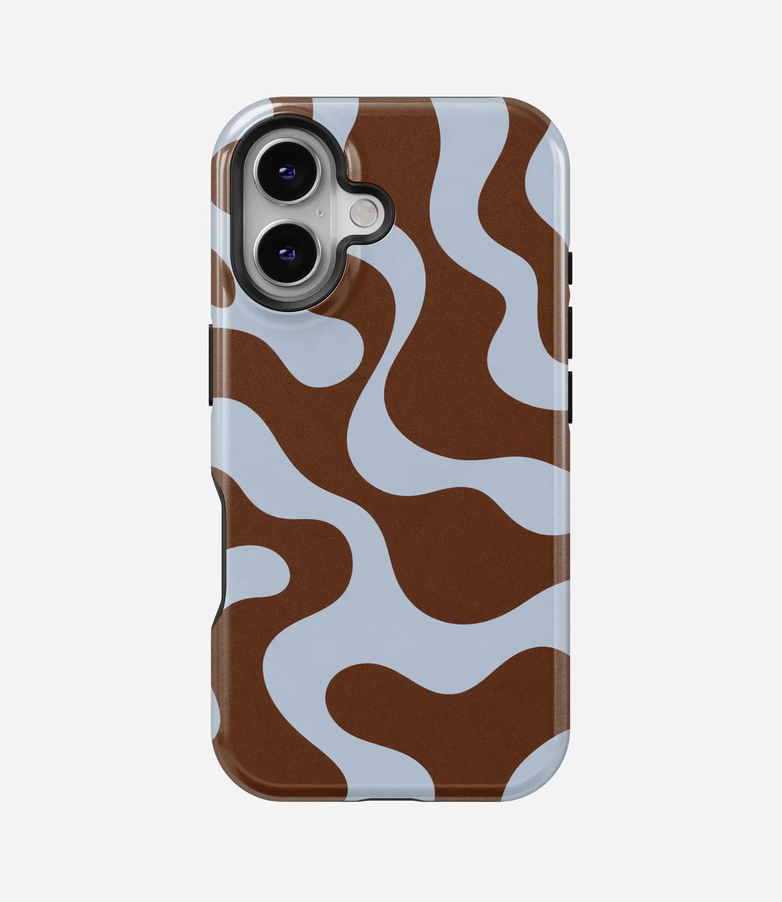 Mocha Melt Waves Glossy Armoured Case