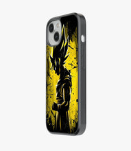 Load image into Gallery viewer, Yellow Goku Art Glass Phone Case
