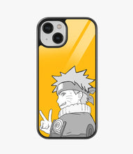 Load image into Gallery viewer, Yellow Naruto Art Glass Phone Case