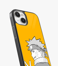 Load image into Gallery viewer, Yellow Naruto Art Glass Phone Case