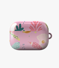 Load image into Gallery viewer, Pink Ocean Shells Glossy Airpod Case