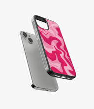 Load image into Gallery viewer, Retro Liquid Swirl Pink Glass Case