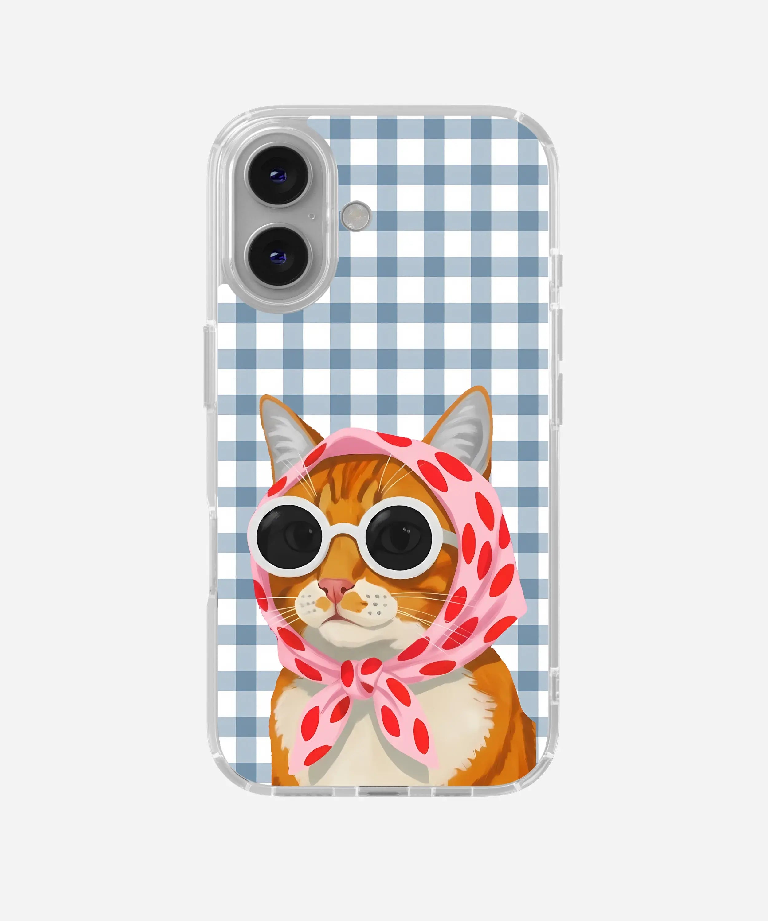 Sassy Whiskers Clear Silicone Phone Case
