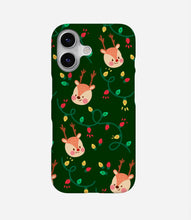 Load image into Gallery viewer, Reindeer & Lights Christmas Hard Phone Case