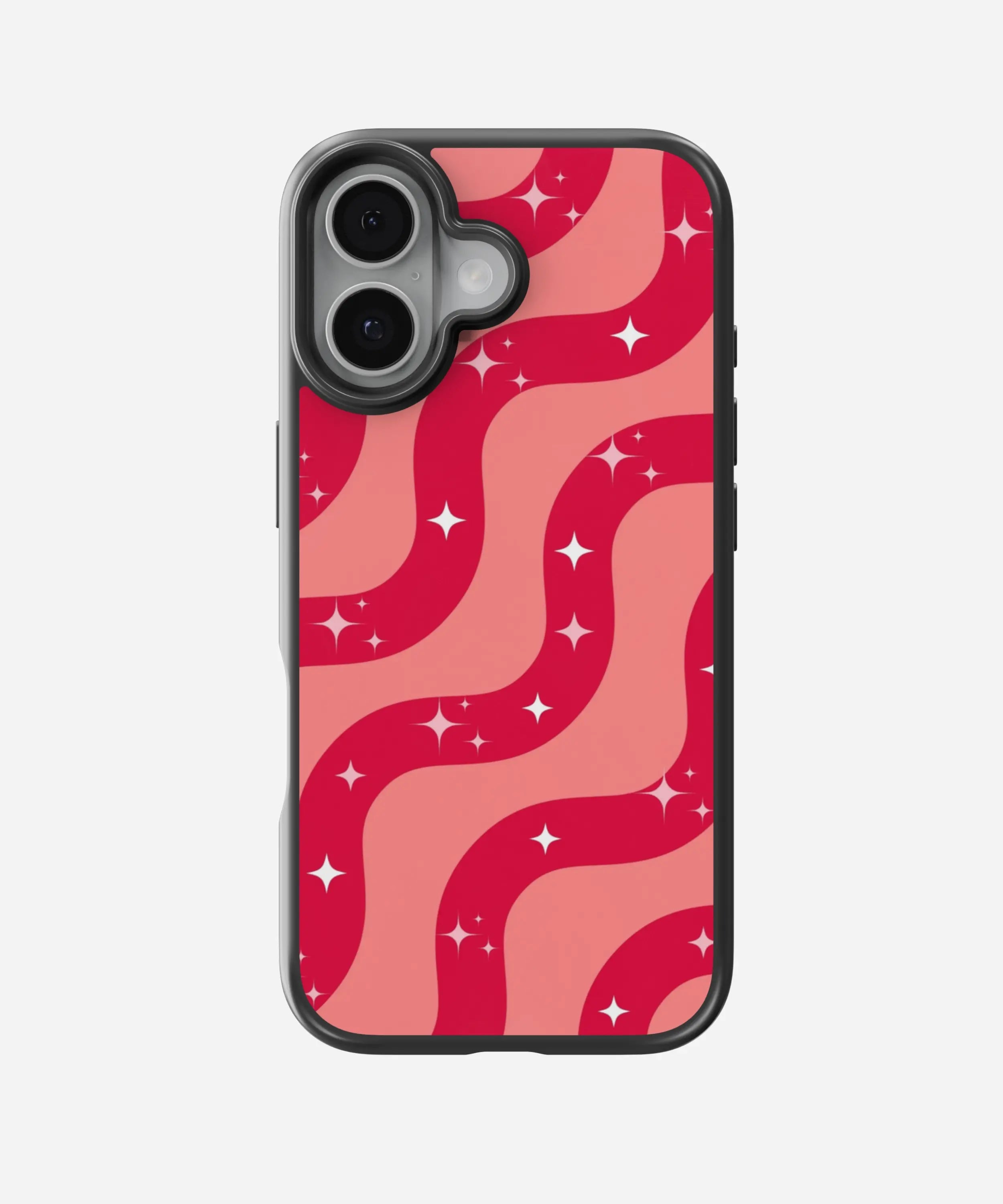 Y2K Red/Pink Retro Swirl Hybrid Matte Case