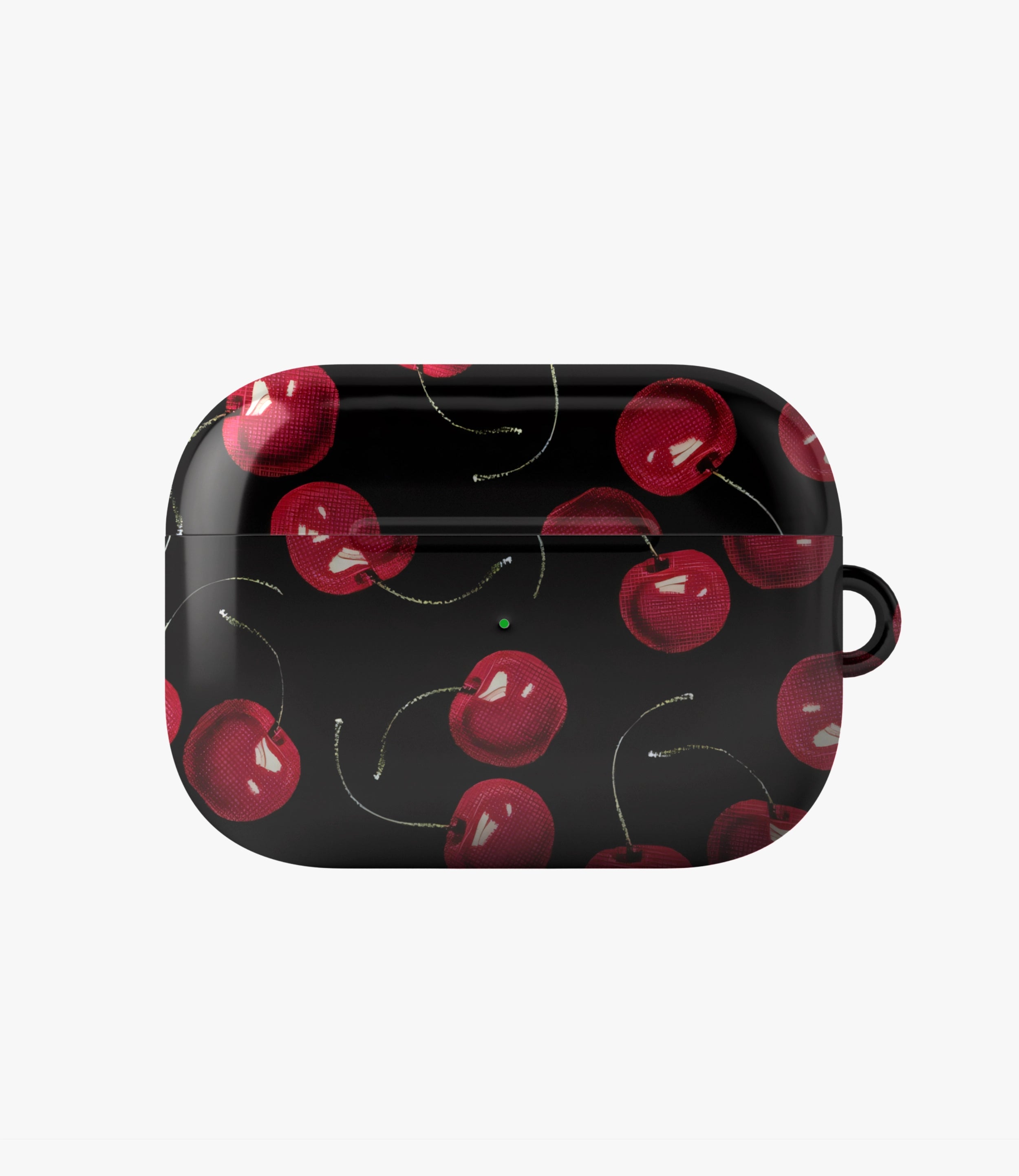 Midnight Cherry Glossy Airpod Case