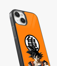 Load image into Gallery viewer, Orange Goku Glass Phone Case