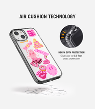 Load image into Gallery viewer, Pink Toon Tunes Stride 2.0 Clear Phone Case