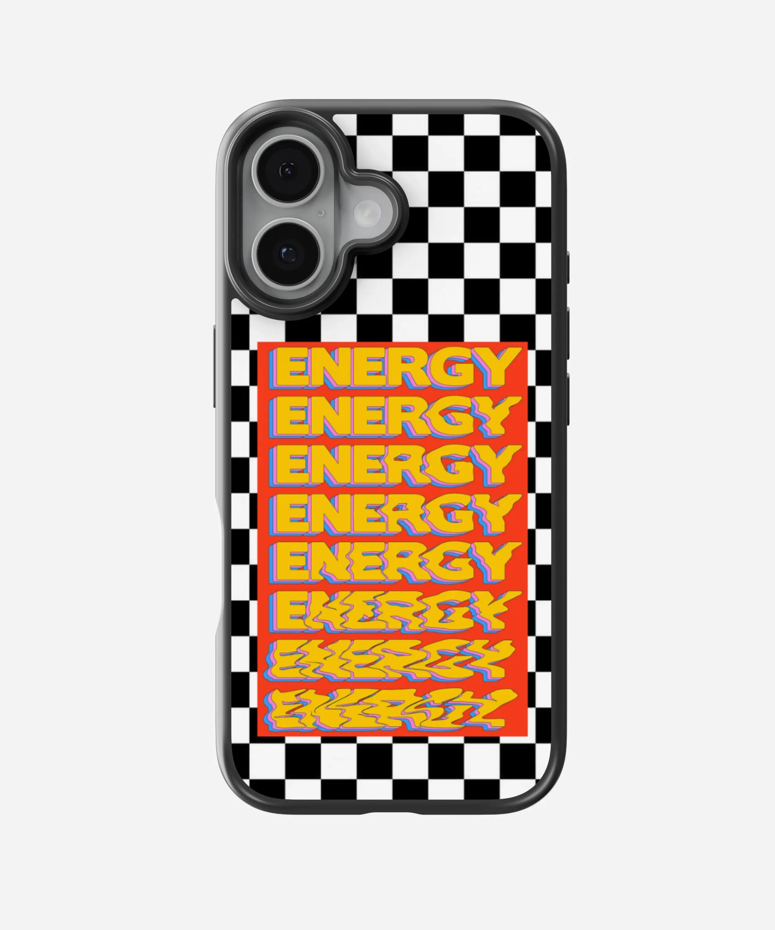 Checkered Energy Hybrid Phone Case