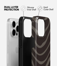 Load image into Gallery viewer, Charcoal Zebra Stripe Glossy Armoured Case