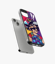 Load image into Gallery viewer, Goku Pop Art Glass Phone Case