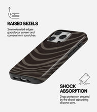 Load image into Gallery viewer, Charcoal Zebra Stripe Glossy Armoured Case