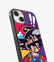 Load image into Gallery viewer, Goku Pop Art Glass Phone Case