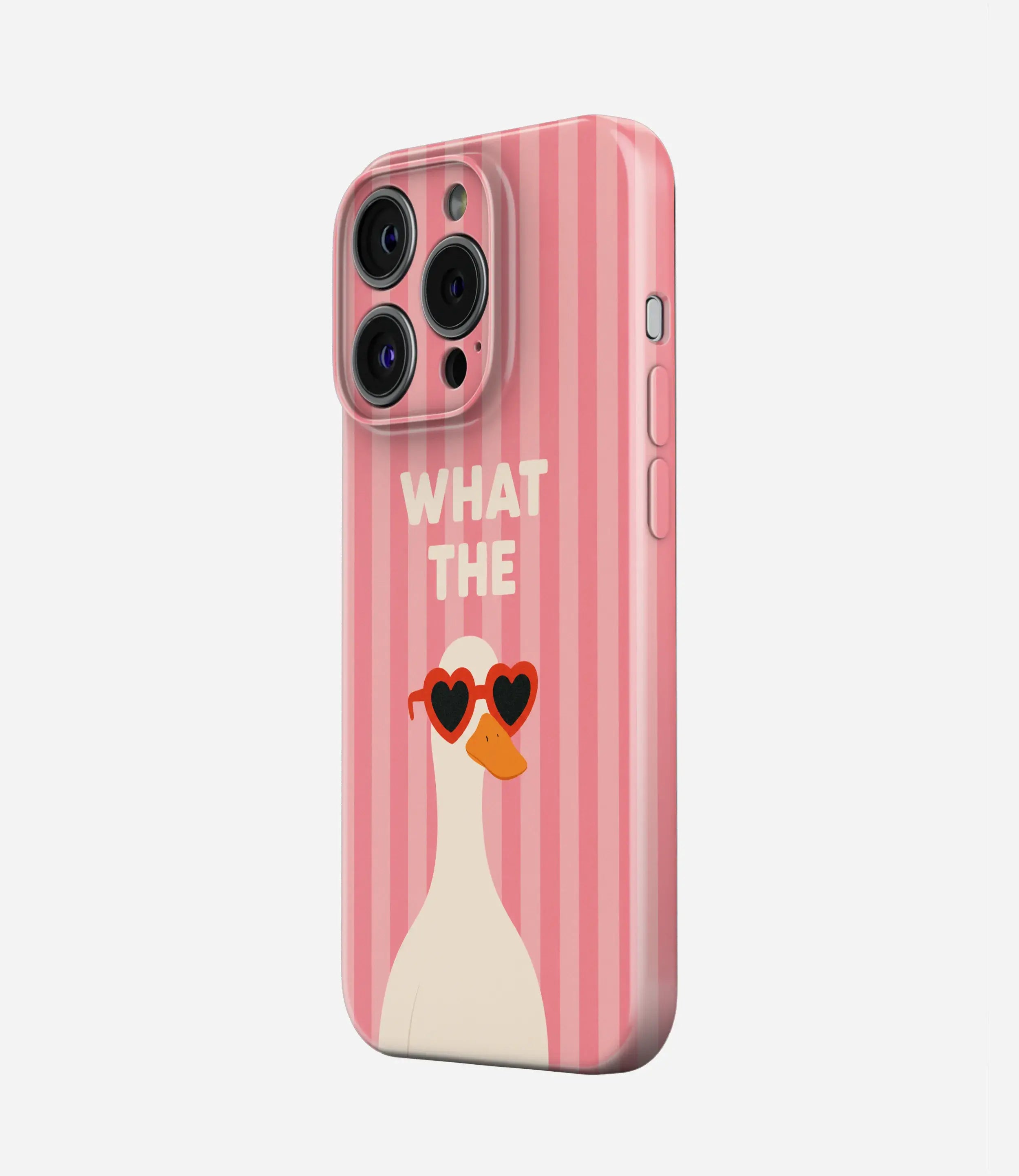 What the Duck - Heart Eyes Glossy Hard Case