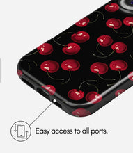 Load image into Gallery viewer, Midnight Cherries Glossy Armoured Case
