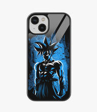 Load image into Gallery viewer, Blue Goku Art Glass Phone Case