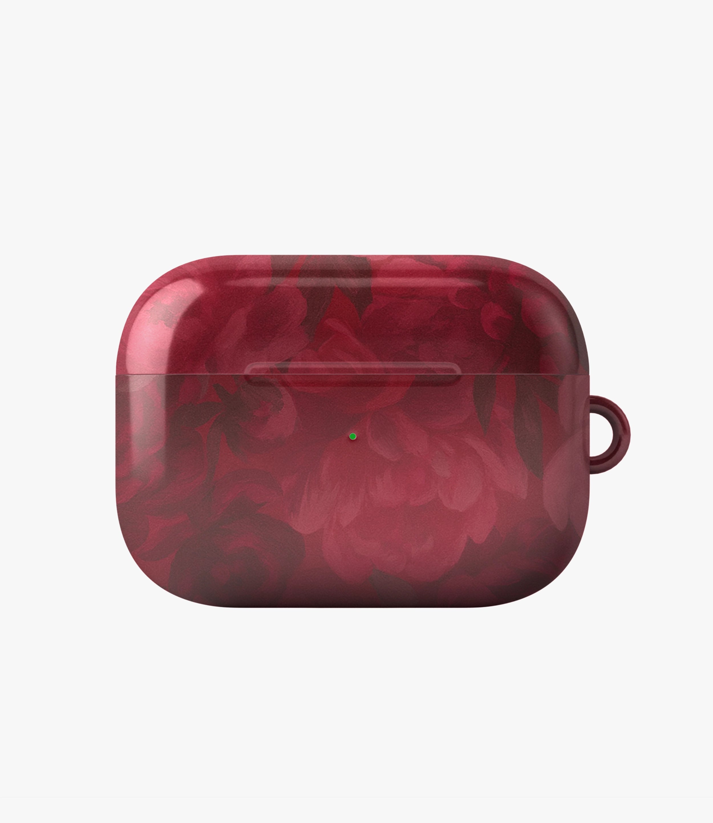 Crimson Bloom Glossy Airpod Case
