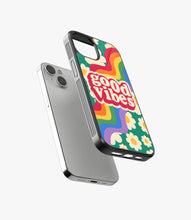 Load image into Gallery viewer, Good Vibes Rainbow Glass Case