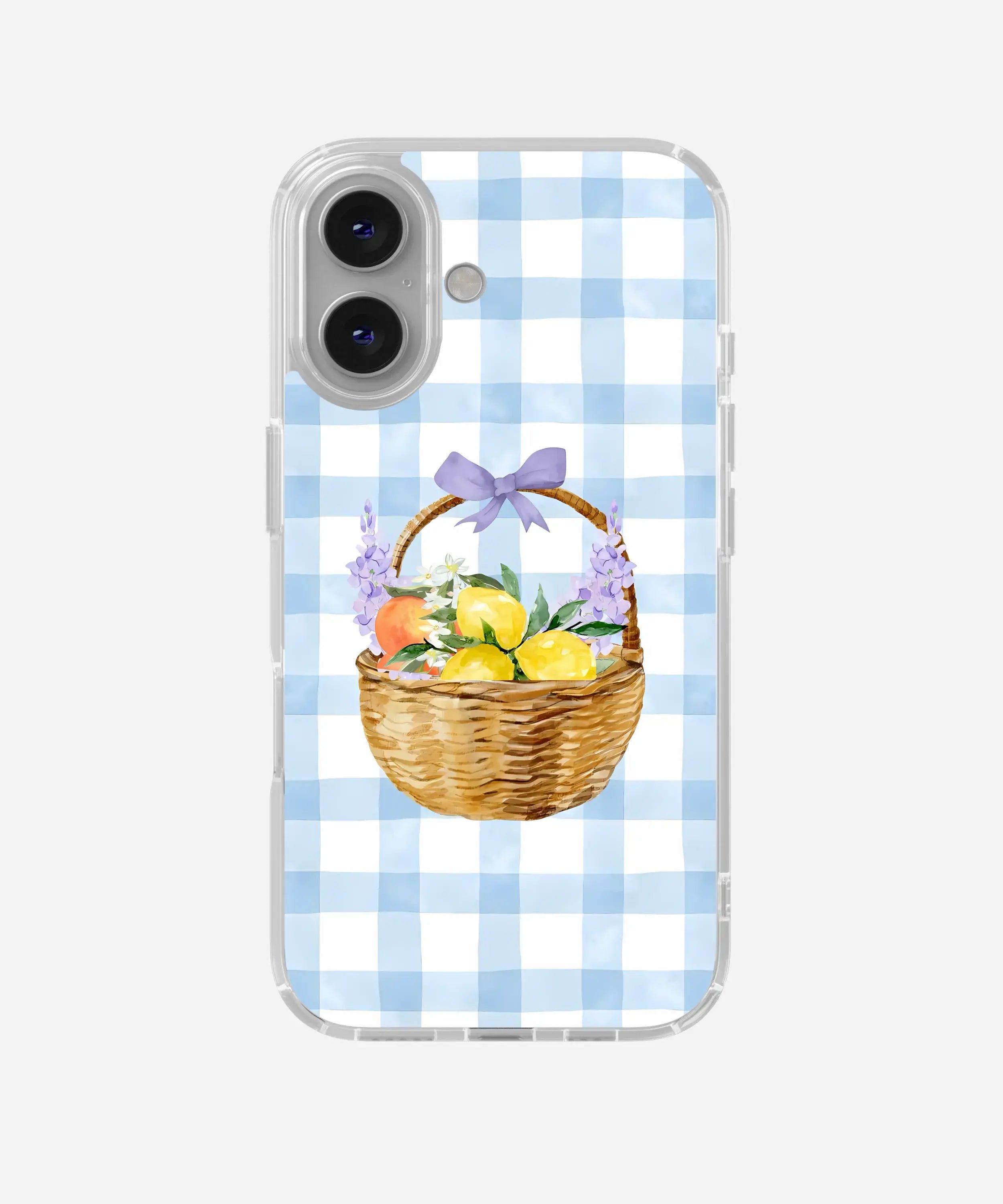 Summer Basket Clear Silicone Phone Case