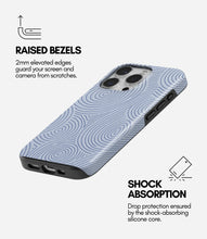 Load image into Gallery viewer, Blue Spiral Lines Glossy Armoured Case