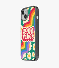 Load image into Gallery viewer, Good Vibes Rainbow Glass Case