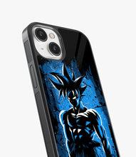 Load image into Gallery viewer, Blue Goku Art Glass Phone Case