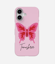 Load image into Gallery viewer, Pink Butterfly Boho Custom Name Case